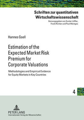 Book cover for Estimation of the Expected Market Risk Premium for Corporate Valuations