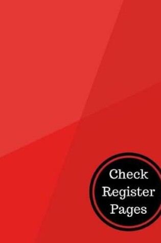 Cover of Check Register Pages