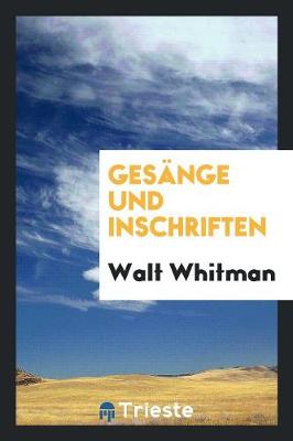 Book cover for Gesänge Und Inschriften