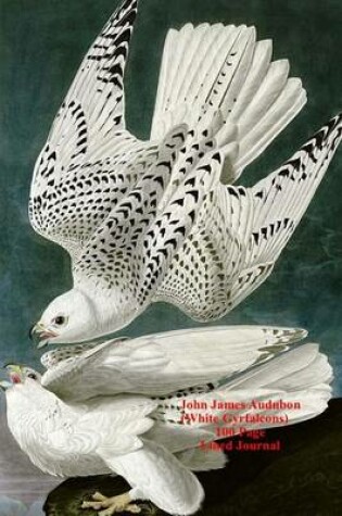 Cover of John James Audubon (White Gyrfalcons) 100 Page Lined Journal