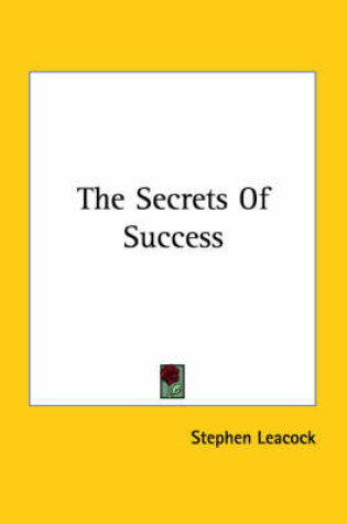 Cover of The Secrets of Success