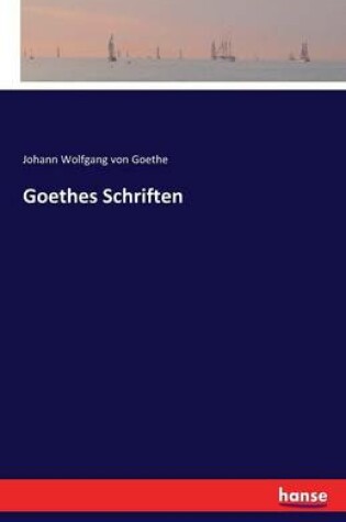 Cover of Goethes Schriften