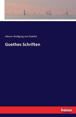 Book cover for Goethes Schriften