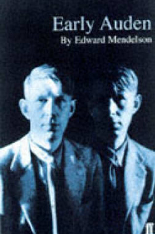 Cover of Early Auden