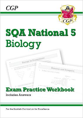 Book cover for National 5 Biology: SQA Exam Practice Workbook - includes Answers