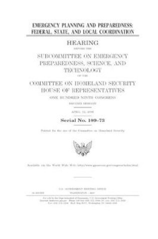 Cover of Emergency planning and preparedness