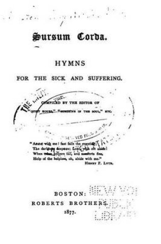 Cover of Sursum Corda, Hymns for the Sick and Suffering