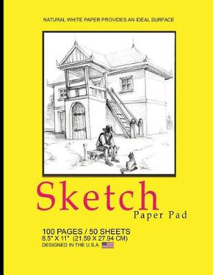 Book cover for Sketch Paper Pad -Yellow, Country Cover