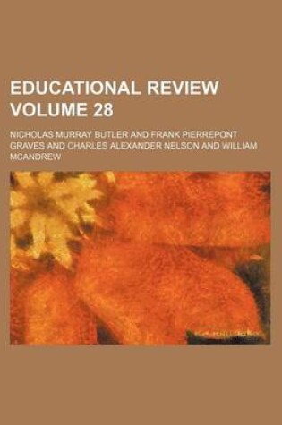 Cover of Educational Review Volume 28