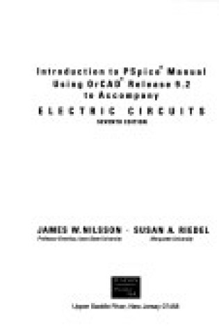 Cover of Electric Circuits Pspice Mnl