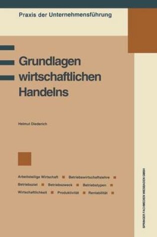 Cover of Grundlagen wirtschaftlichen Handelns