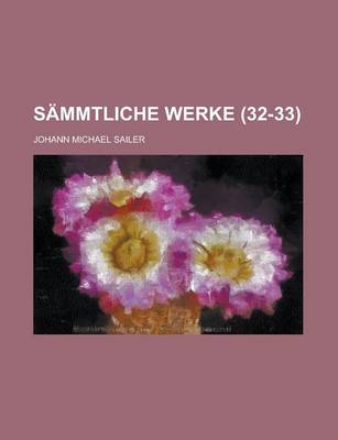 Book cover for Sammtliche Werke (32-33 )