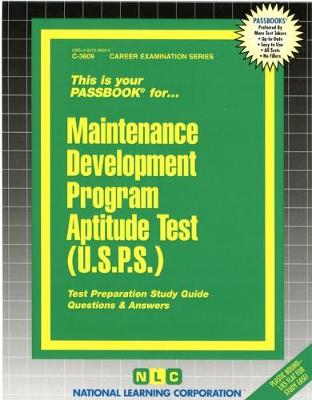 Book cover for Maintenance Development Program Aptitude Test