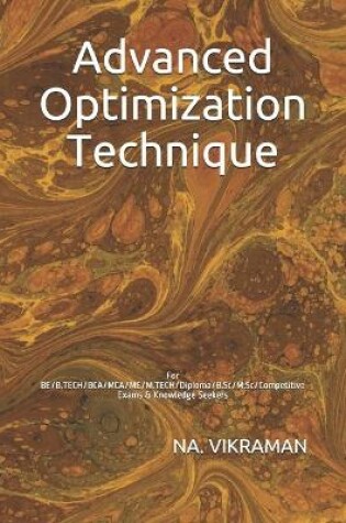 Cover of Advanced Optimization Technique