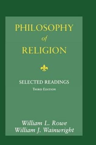 Cover of Philosophy of Religion