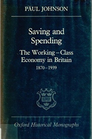 Cover of Saving and Spending
