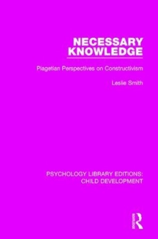 Cover of Necessary Knowledge