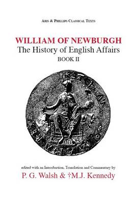 Book cover for William of Newburgh: The History of English Affairs Book 2