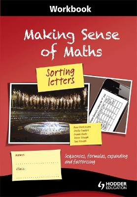 Book cover for Making Sense of Maths: Sorting Letters - Workbook