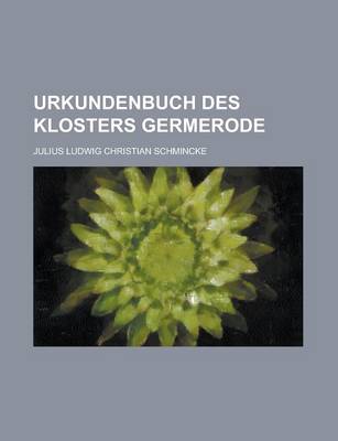 Book cover for Urkundenbuch Des Klosters Germerode