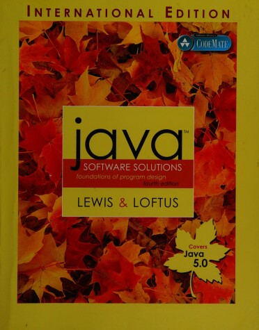 Book cover for Java Software Solutions (Java 5.0 version)