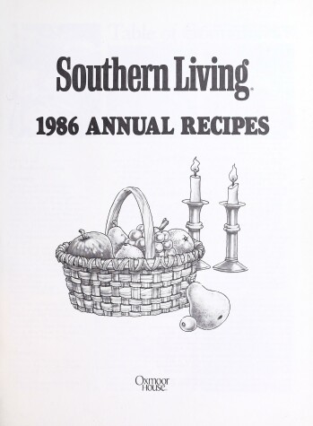 Book cover for Southern Living 1986 Annual Recipes