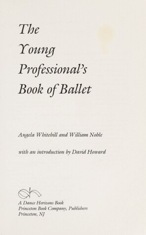 Cover of The Young Professional's Book of Ballet