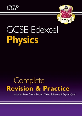 Book cover for GCSE Physics Edexcel Complete Revision & Practice includes Online Edition, Videos & Quizzes