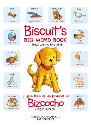 Book cover for Biscuit’s Big Word Book in English and Spanish