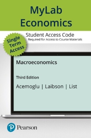 Cover of Mylab Economics with Pearson Etext --Standalone Access Card -- For Macroeconomics
