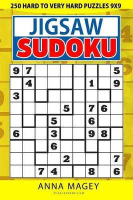 Cover of 250 Hard to Very Hard Jigsaw Sudoku Puzzles 9x9