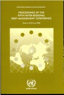 Book cover for Proceedings of the Fifth Inter-regional Debt Management Conference