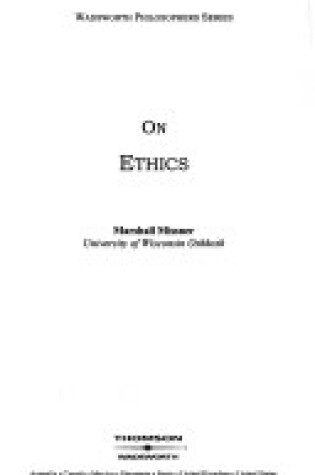 Cover of On Ethics