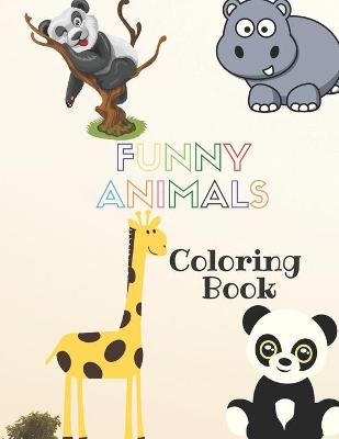 Book cover for Funny Animals Coloring Book