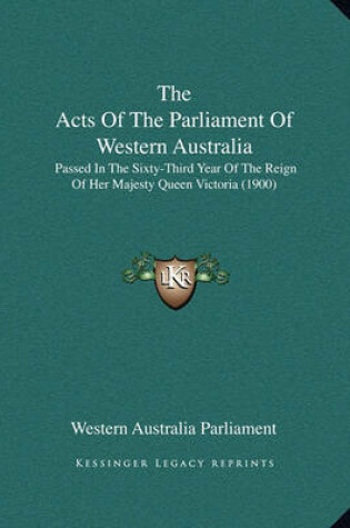 Cover of The Acts of the Parliament of Western Australia