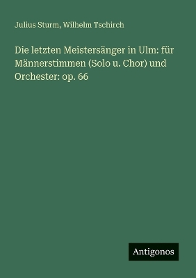 Book cover for Die letzten Meistersänger in Ulm