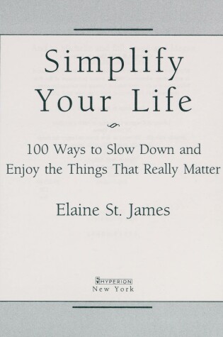 Cover of Simplify Your Life - Gift Edition