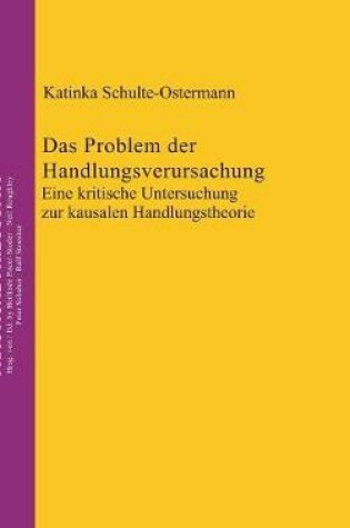 Cover of Das Problem der Handlungsverursachung