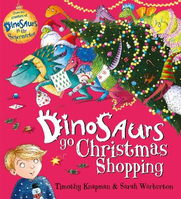 Book cover for Dinosaurs Go Christmas Shopping