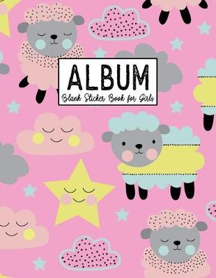 Book cover for Album Blank Sticker Book for Girls