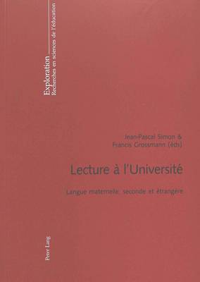 Cover of Lecture A l'Universite