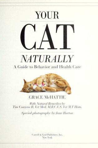 Cover of Your Cat Naturally