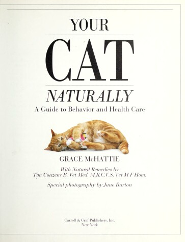 Book cover for Your Cat Naturally