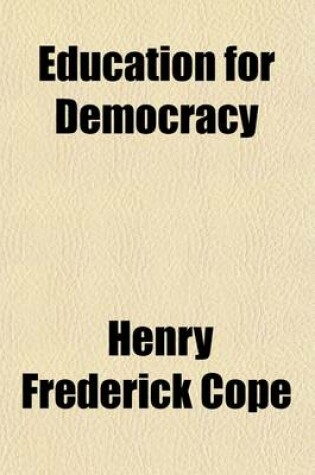 Cover of Education for Democracy