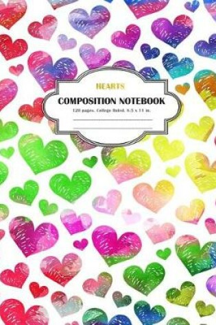 Cover of Composition Notebook Hearts