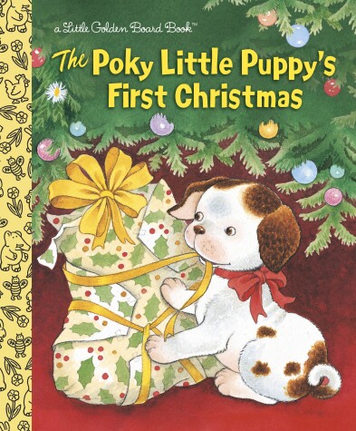Book cover for The Poky Little Puppy's First Christmas