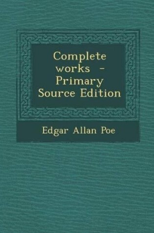 Cover of Complete Works