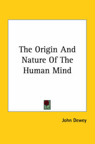 Cover of The Origin and Nature of the Human Mind