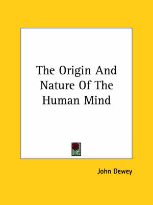 Book cover for The Origin and Nature of the Human Mind