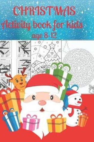 Cover of Christmas activity book for kids age 8-12